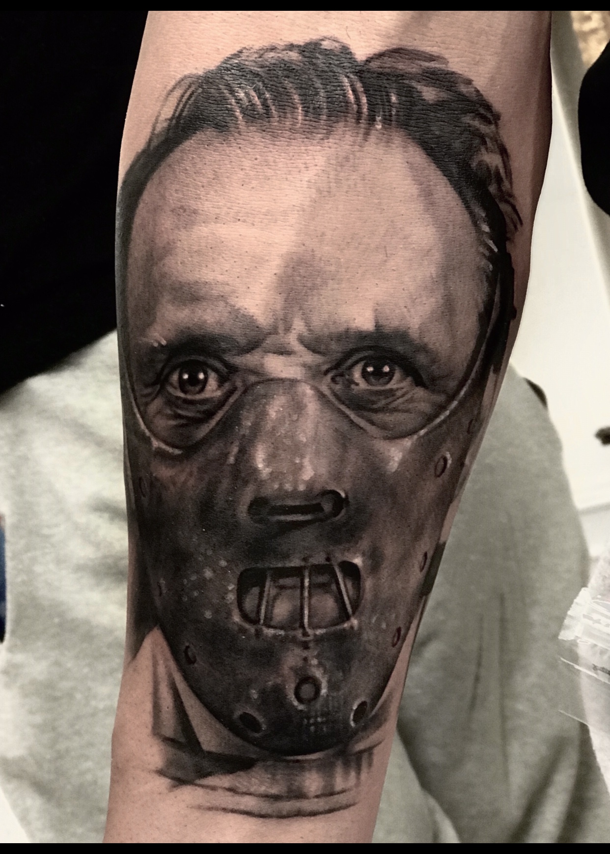 Murran Billi realistic tattoo – Hannibal Lecter Murran Billi realistic tattoo - Hannibal Lecter